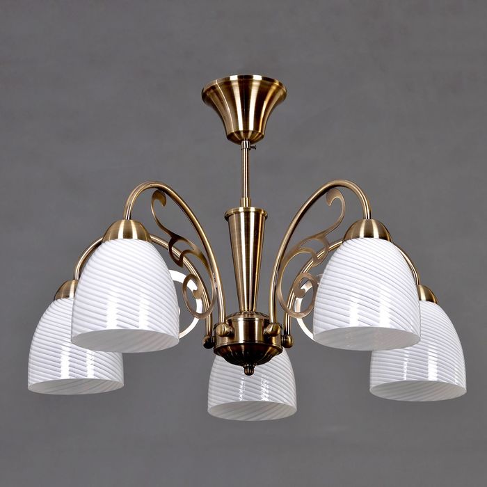 Люстра "Пандора" 5 ламп 60W Е27 античная бронза