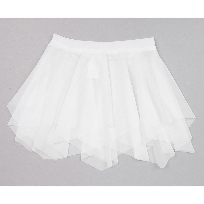 Юбка для гимнастики "Лепесток", размер 34, цвет белый