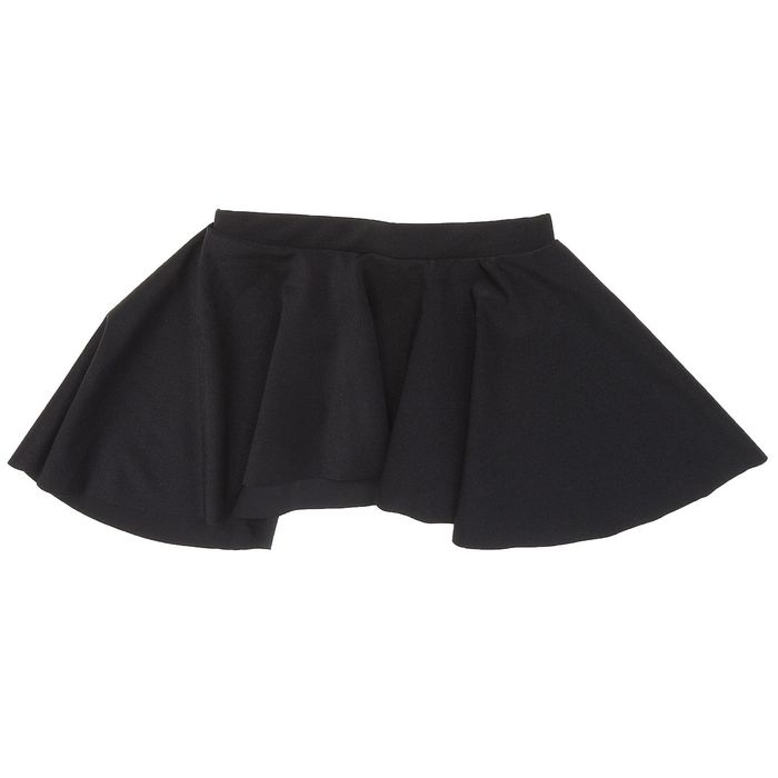 Юбка для гимнастики "Овал", укороченная по бокам, размер 42, цвет чёрный