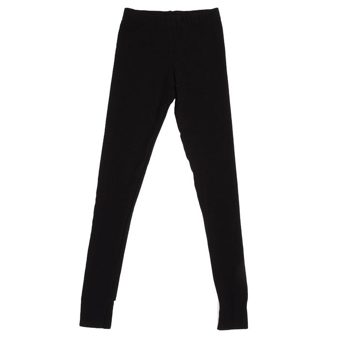 Легинсы для гимнастики с пяткой, размер 46, цвет чёрный