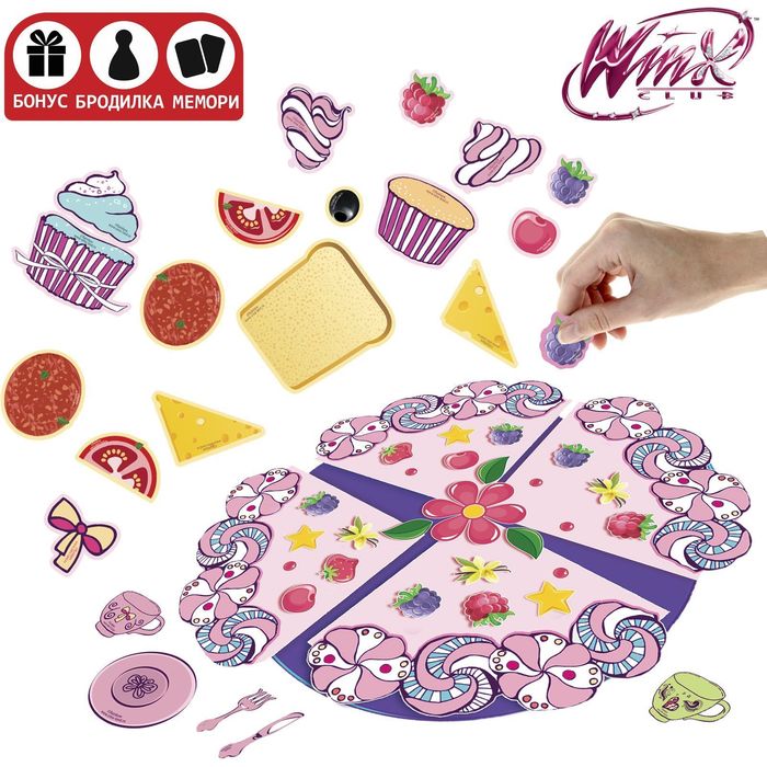 Игра с магнитами "Угощения фей ВИНКС", феи ВИНКС, 81 магнит