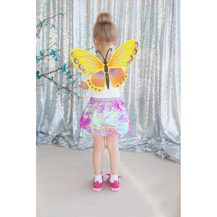 Карнавальный набор "Бабочка", 3 предмета: крылья, юбка, маска, 3-4 года