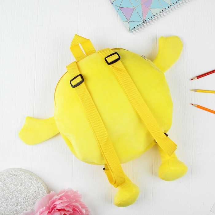 Мягкий рюкзак "Смайлик" глазки сердечками