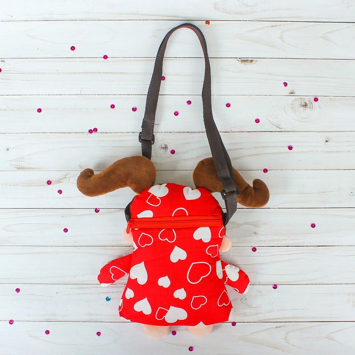 Мягкая сумочка "Девочка", цвета МИКС