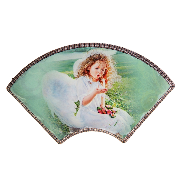 Панно декоративное &quot;Девочка-ангел с цветами&quot;