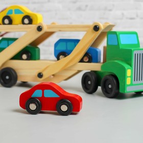 

Игрушка деревянная «Автовоз», цвета МИКС