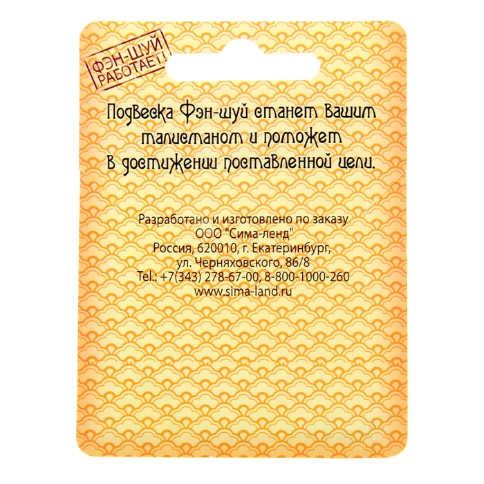 Подвеска Фэн-шуй "Китайский символ"