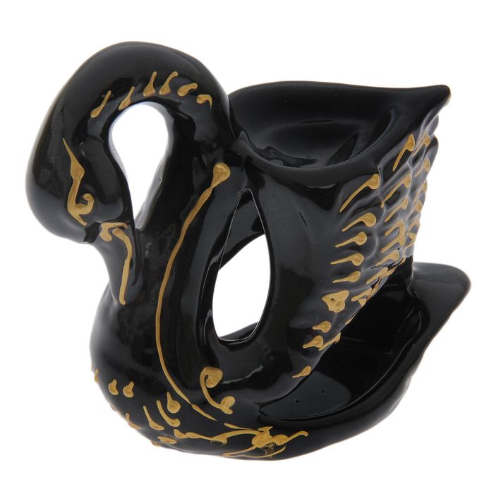 Аромалампа "Лебедь" чёрная