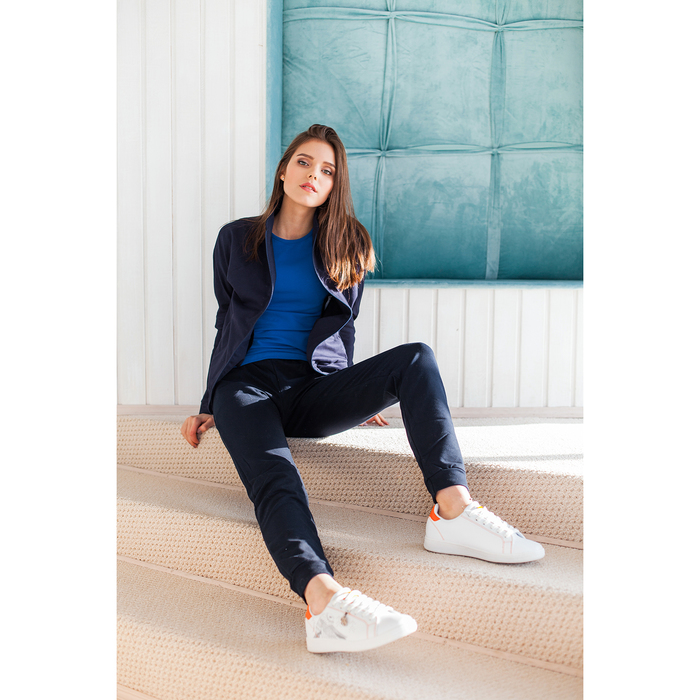 Толстовка женская на молнии, размер 44, цвет тёмно-синий (арт. М-22-05)