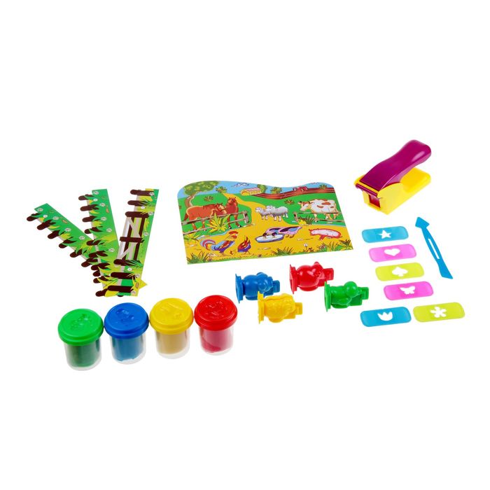 Набор для лепки «Ферма», 12 предметов