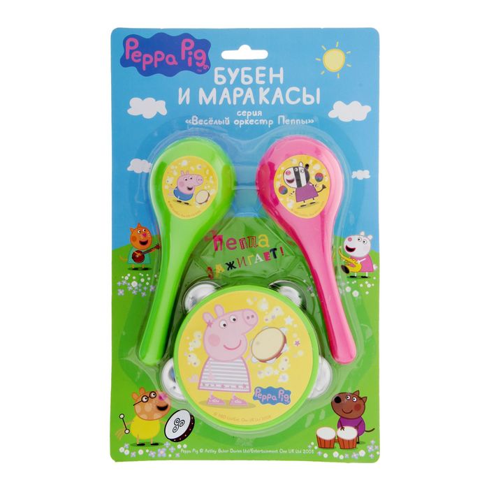 Набор "Веселый оркестр Пеппы. Бубен и маракасы”