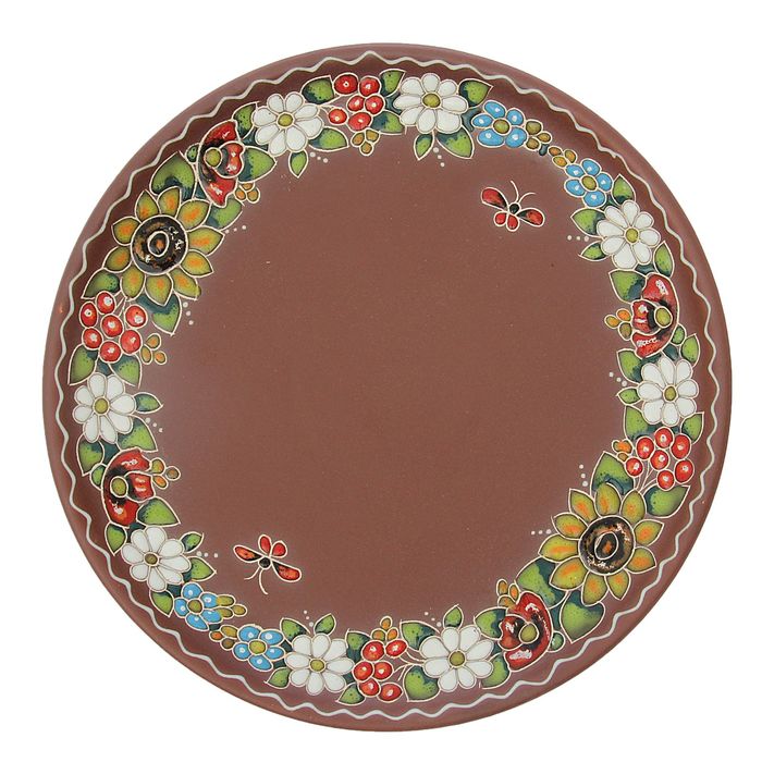 Тарелка "Букет", средняя, 25 см