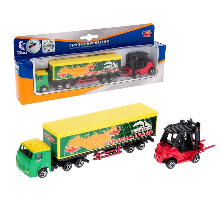 Набор металлических "Камаз Фура и Поргузчик"