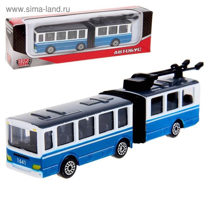 фото Автобус/троллейбус с резинкой 12см, микс технопарк