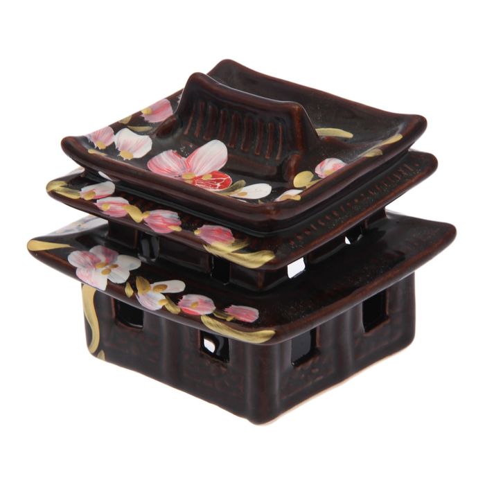 Аромалампа "Китайский домик" чёрная