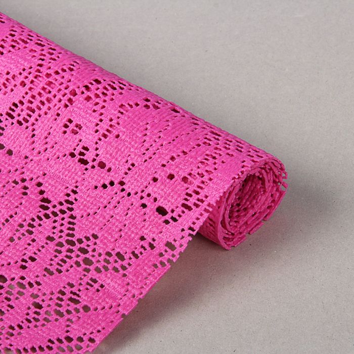 Коврик противоскользящий 45х100 см "Цветы", цвет розовый