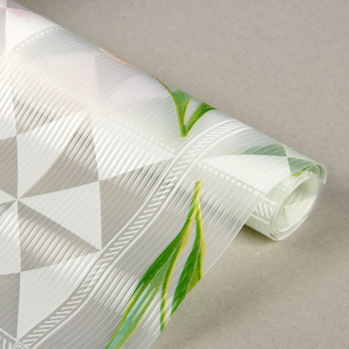 Коврик противоскользящий 30х90 см, "Тюльпаны"