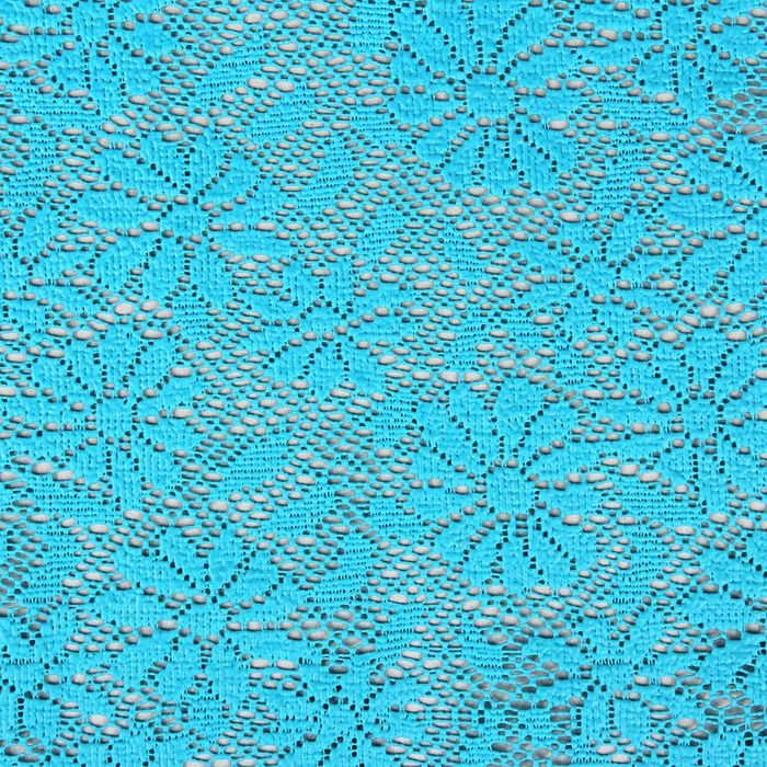 Коврик противоскользящий 30х100 см "Цветы", цвет голубой