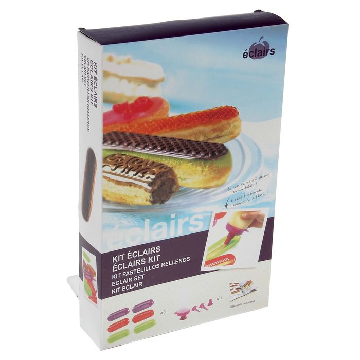 Набор для приготовления эклеров "Шоко", 11 предметов: 6 форм, шприц кондитерский, 4 насадки