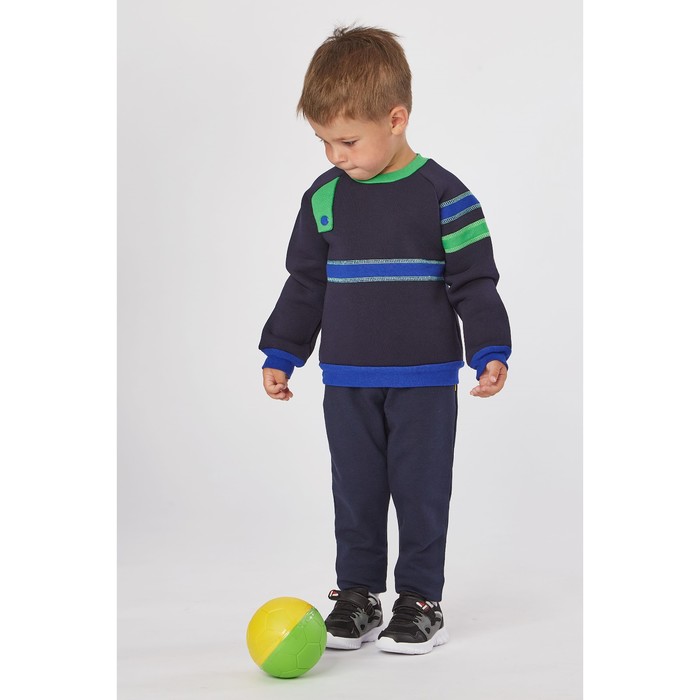 Толстовка для мальчика, рост 98 (28) см, цвет тёмно-синий (арт. ФП-015_Д)