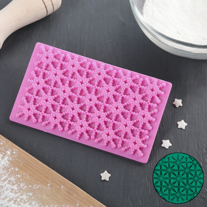 Печать для марципана и теста 13х7,5 см "Лучики"