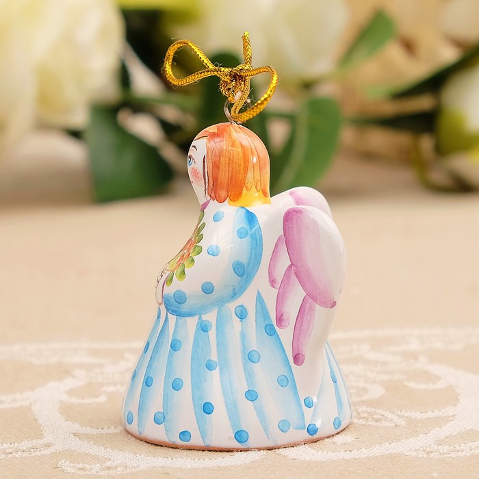 Подвеска «Ангел», мини, 4×4×5,5 см, ярославская майолика