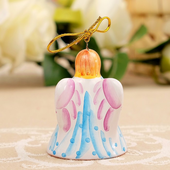 Подвеска «Ангел», мини, 4×4×5,5 см, ярославская майолика