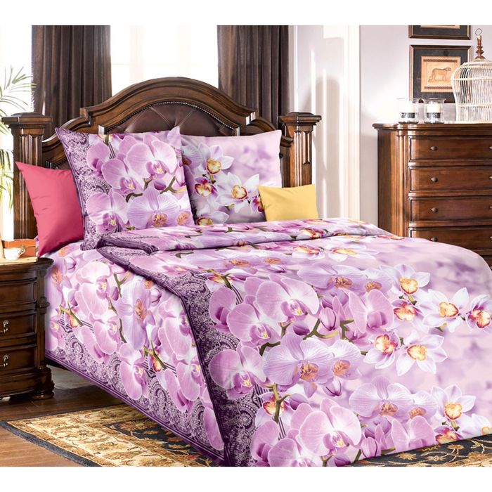 Постельное бельё 1,5 сп., Белиссимо "Грёзы", размер 215х143 см, 214х145 см, 70х70 см - 2 шт., бязь, 125 г/м2