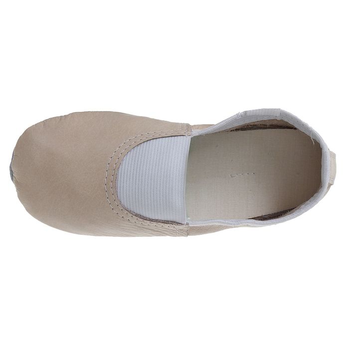 Чешки "Премиум" из натуральной кожи, длина по стельке 22 см, цвет бежевый