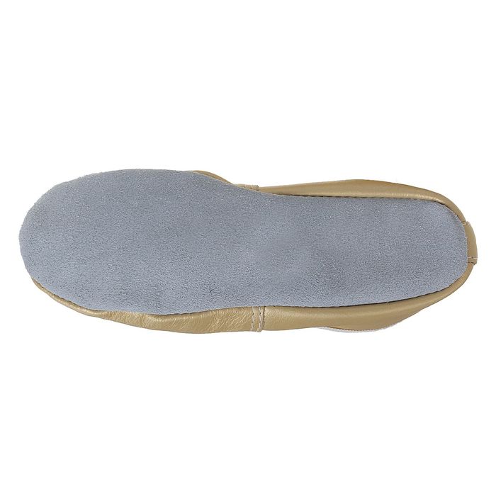 Чешки "Премиум" из натуральной кожи, длина по стельке 17,5 см, цвет жёлтый