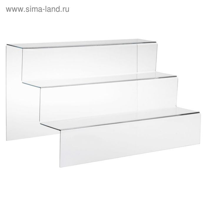 фото Горка 3 ступеньки, 57,5x29,5x30 см, оргстекло 3 мм, в защитной плёнке queen fair