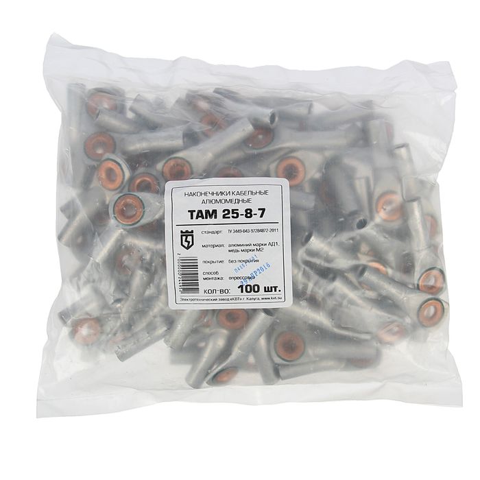 Наконечник кабельный ТАМ 25-8-7, алюмомедный