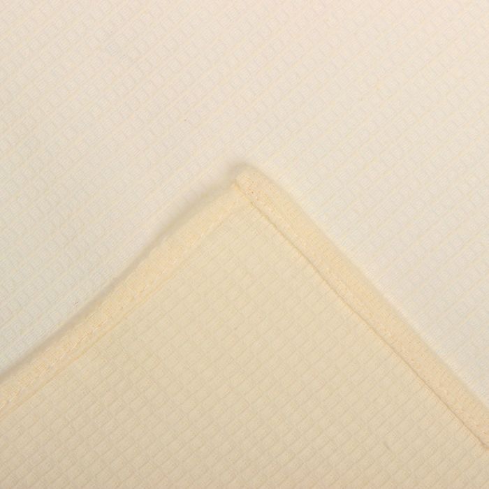 Полотенце вафельное однотонное цв кремовый 40х70 см 160 гр/м хлопок