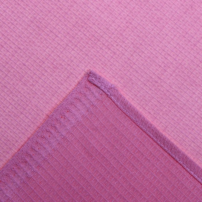 Полотенце вафельное однотонное, 40х70 см, розовый, 160 гр/м, 100% хлопок