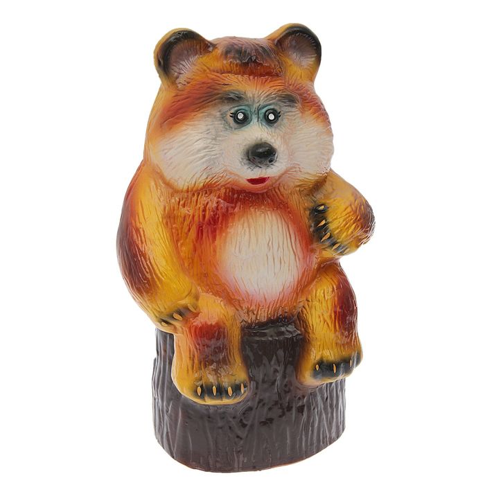 Садовая фигура "Мишка на пне"