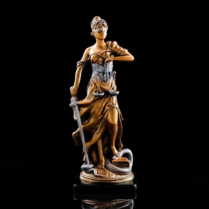 Сувенир "Фемида" медь, серебро