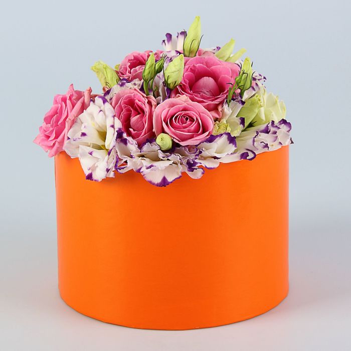 Набор коробок 4в1 "Оранжевый однотонный ", 23 х 23 х 16 - 13,5 х 13,5 х 8 см