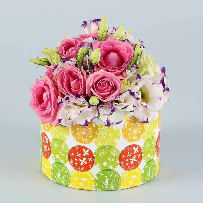 Набор коробок 4в1 "Шары и бабочки", 23 х 23 х 16 - 13,5 х 13,5 х 8 см