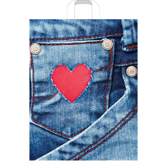 Пакет "Монетный карман", полиэтиленовый с петлевой ручкой, 40х31 см, 60 мкм