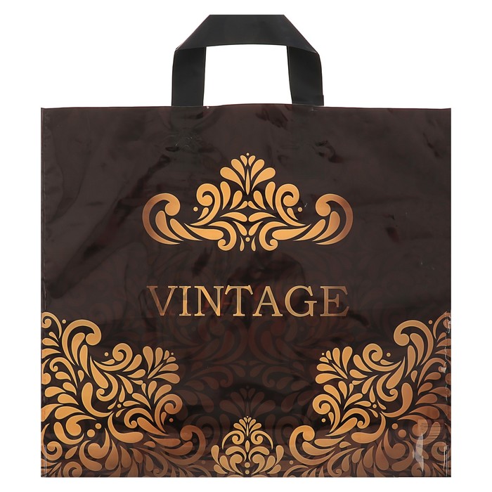 Пакет "Розовое счастье", полиэтиленовый с петлевой ручкой, 40х31 см, 60 мкм