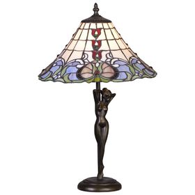 Настольная лампа «Бабочка», 60Вт E27, разноцветный Ош