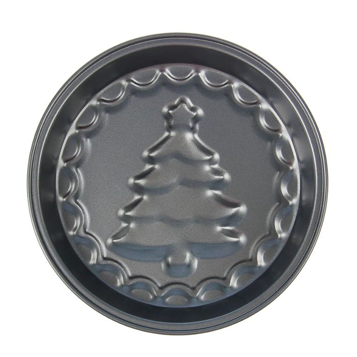 Форма для выпечки 24х4 см "Ёлочка", антипригарное покрытие