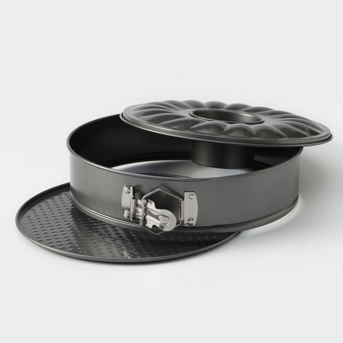 Форма для выпечки разъемная 25 см "Элин. Немецкий кекс", со вкладышем для немецкого кекса, антипригарное покрытие