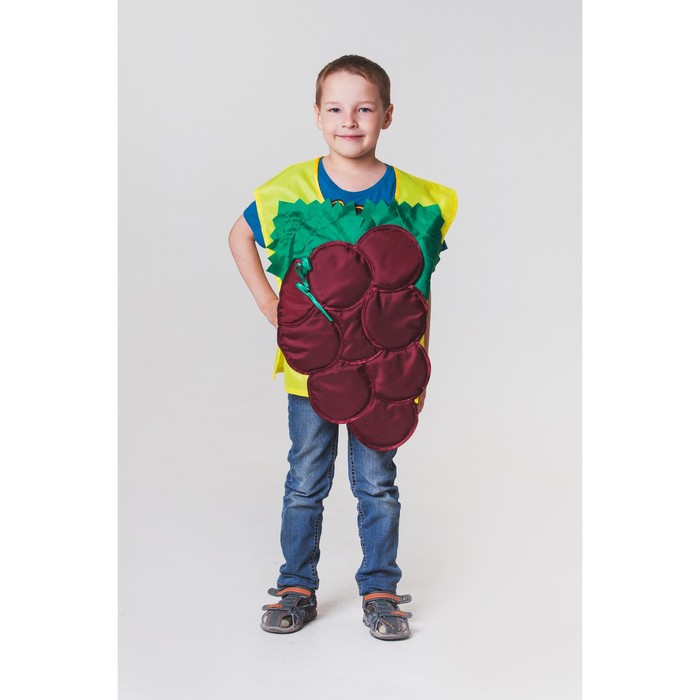 Карнавальный жилет "Виноград", р-р 32-34, 5-10 лет