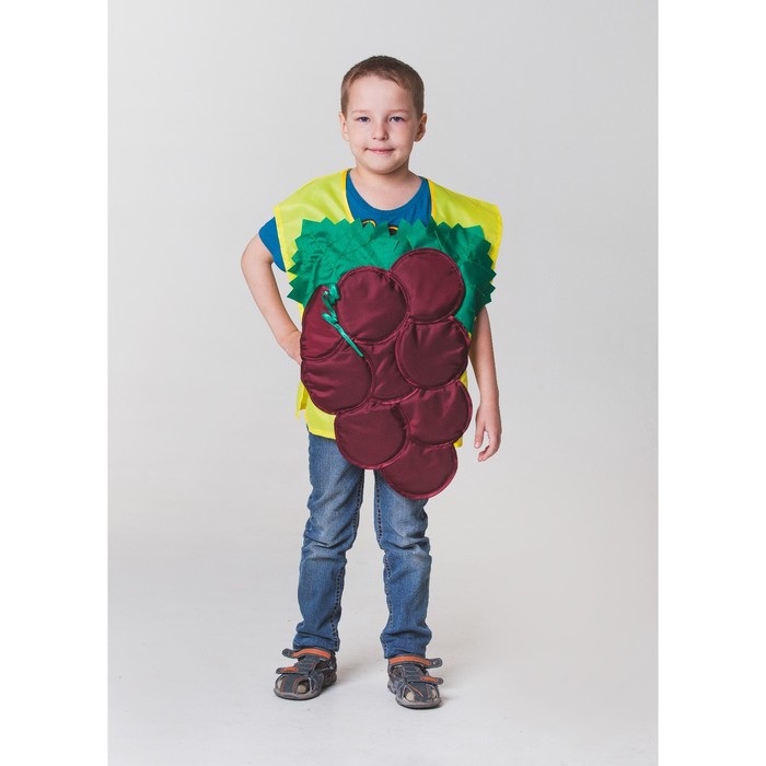 Карнавальный жилет "Виноград", р-р 32-34, 5-10 лет