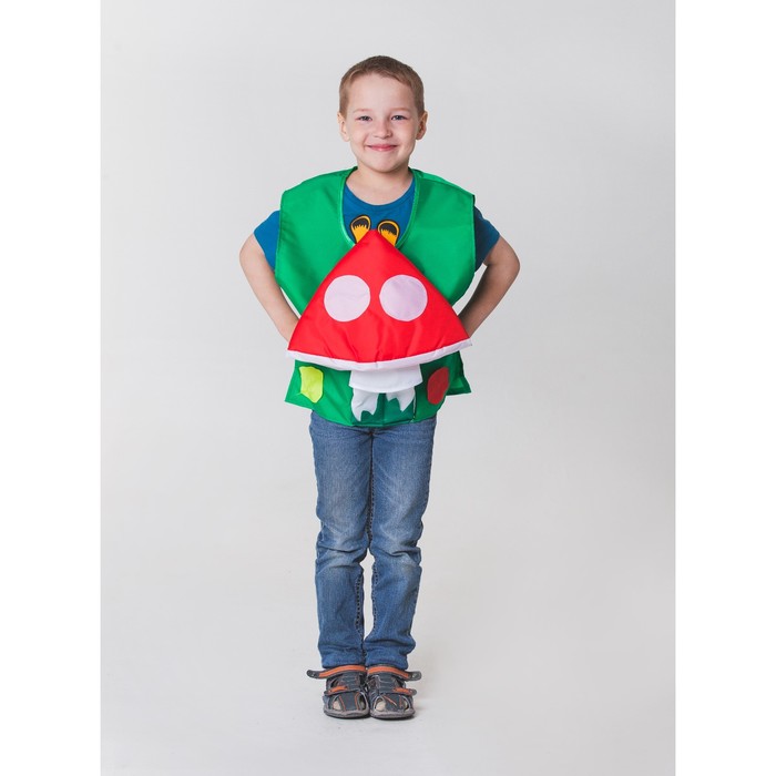 Карнавальный жилет "Гриб мухомор", р-р 32-34, 5-10 лет
