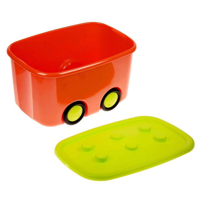 Ящик для игрушек «Моби», цвет оранжевый