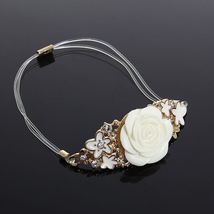 Браслет "Берензи", цвет белый в золоте