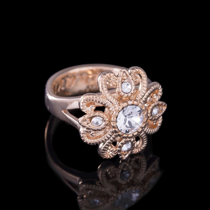 Кольцо "Нуэль", размер 19, цвет белый в золоте