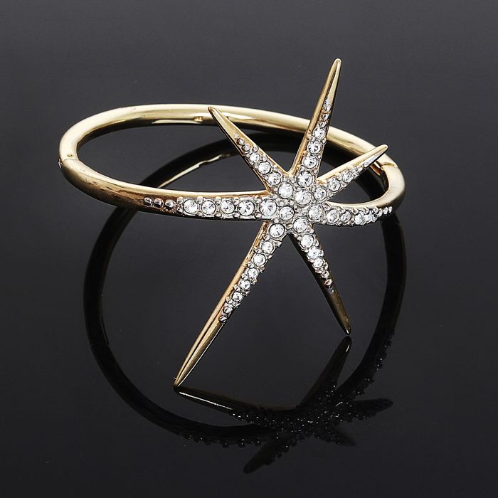 Браслет "Звезда Jenavi", цвет белый в золоте